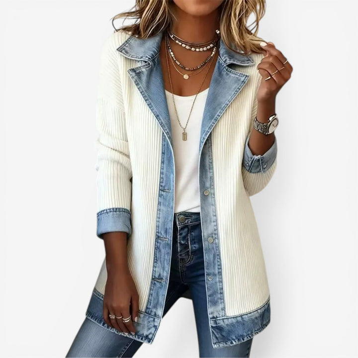 Emilia™ | Blazer in blended denim