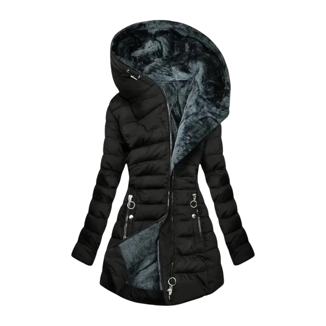Vanessa - Sculpted Warmth Hooded Winter Coat