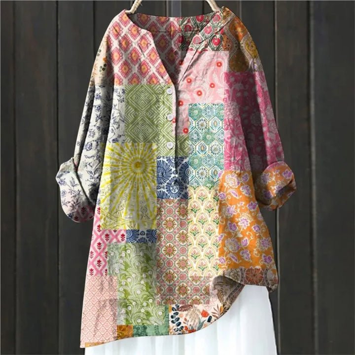 Anny | Floral Button-Down Blouse