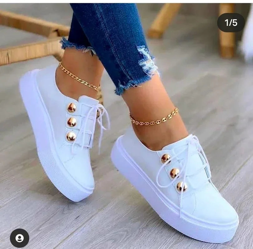 Serena | Orthopedic Round Toe Platform Sneakers™