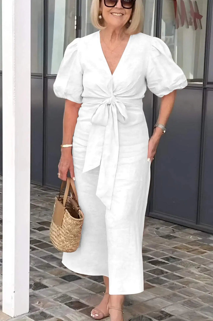 Daria | Soft Confidence Midi Dress – Elegance You Can Feel
