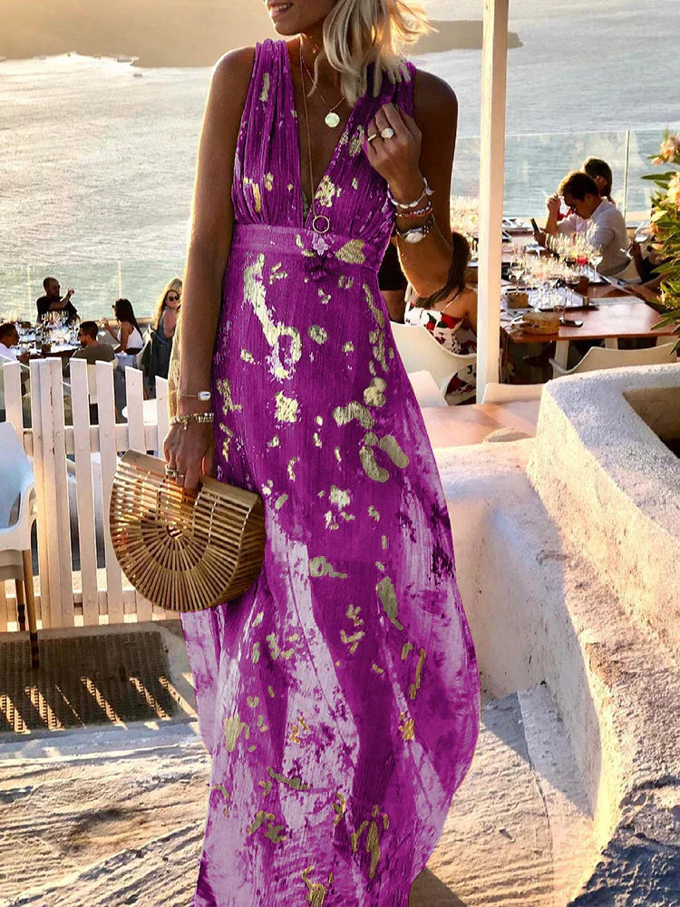 Amy | Elegant Floral Maxi Dress