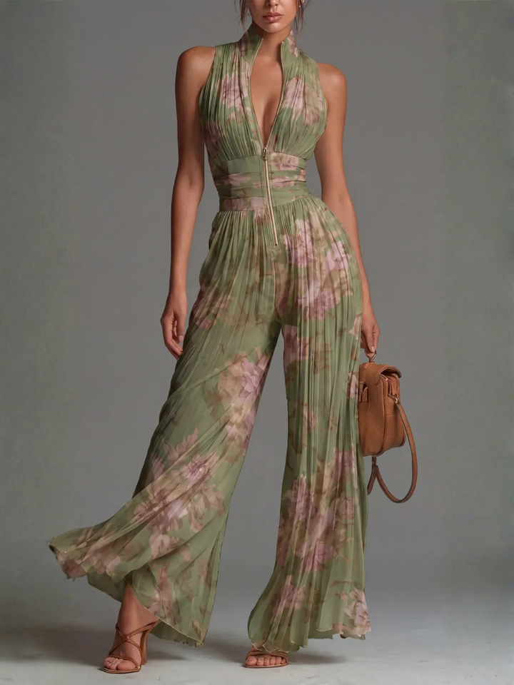 LAURA | ELEGANT PLEATED JUMPSUIT