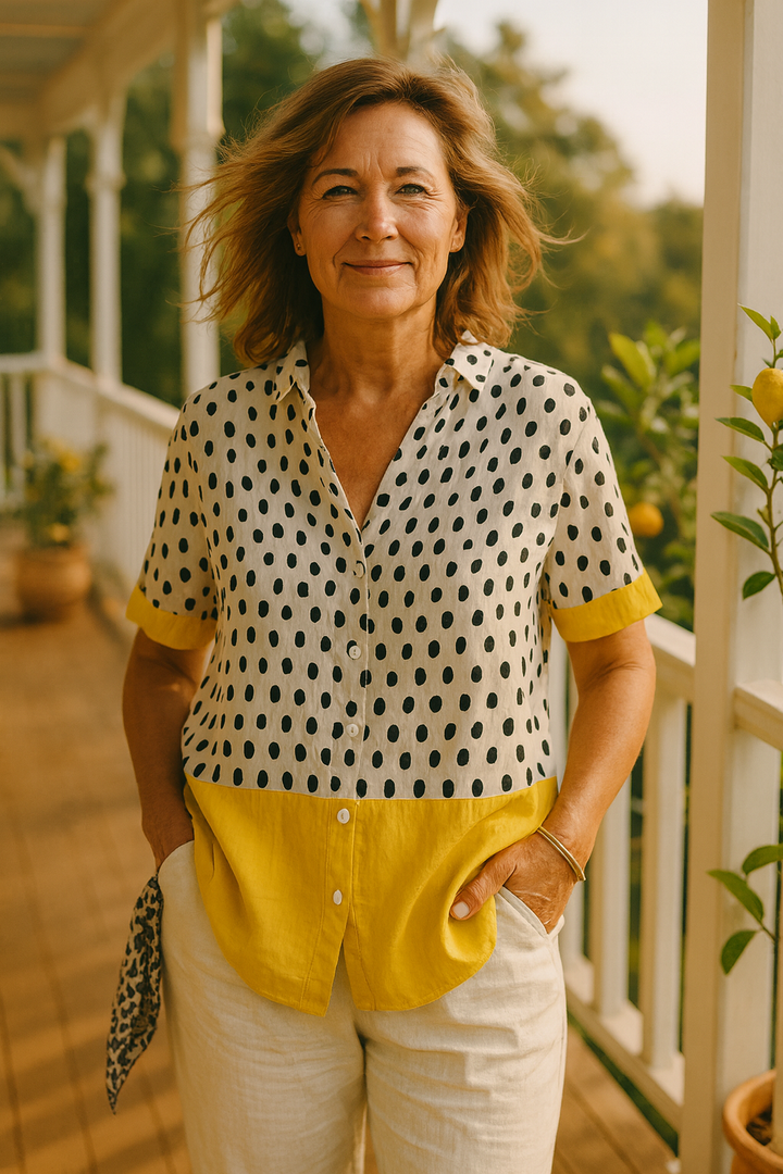 Zavi | Casual Dots Print Blouse
