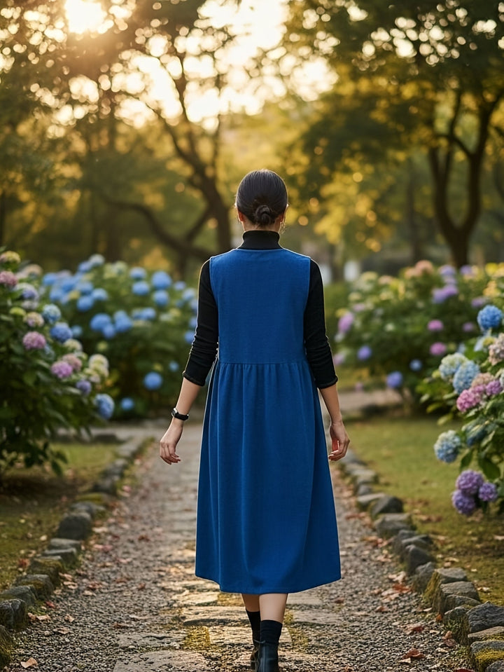 Velora |  Midi Vest Dress