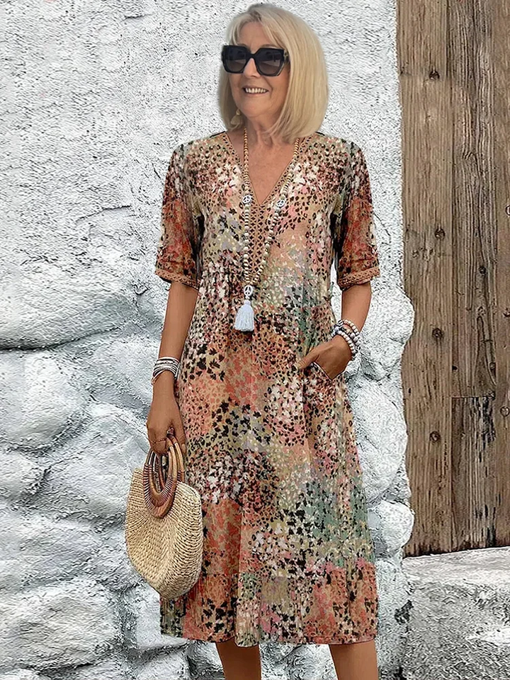 Rachel | Vibrant Midi Dress
