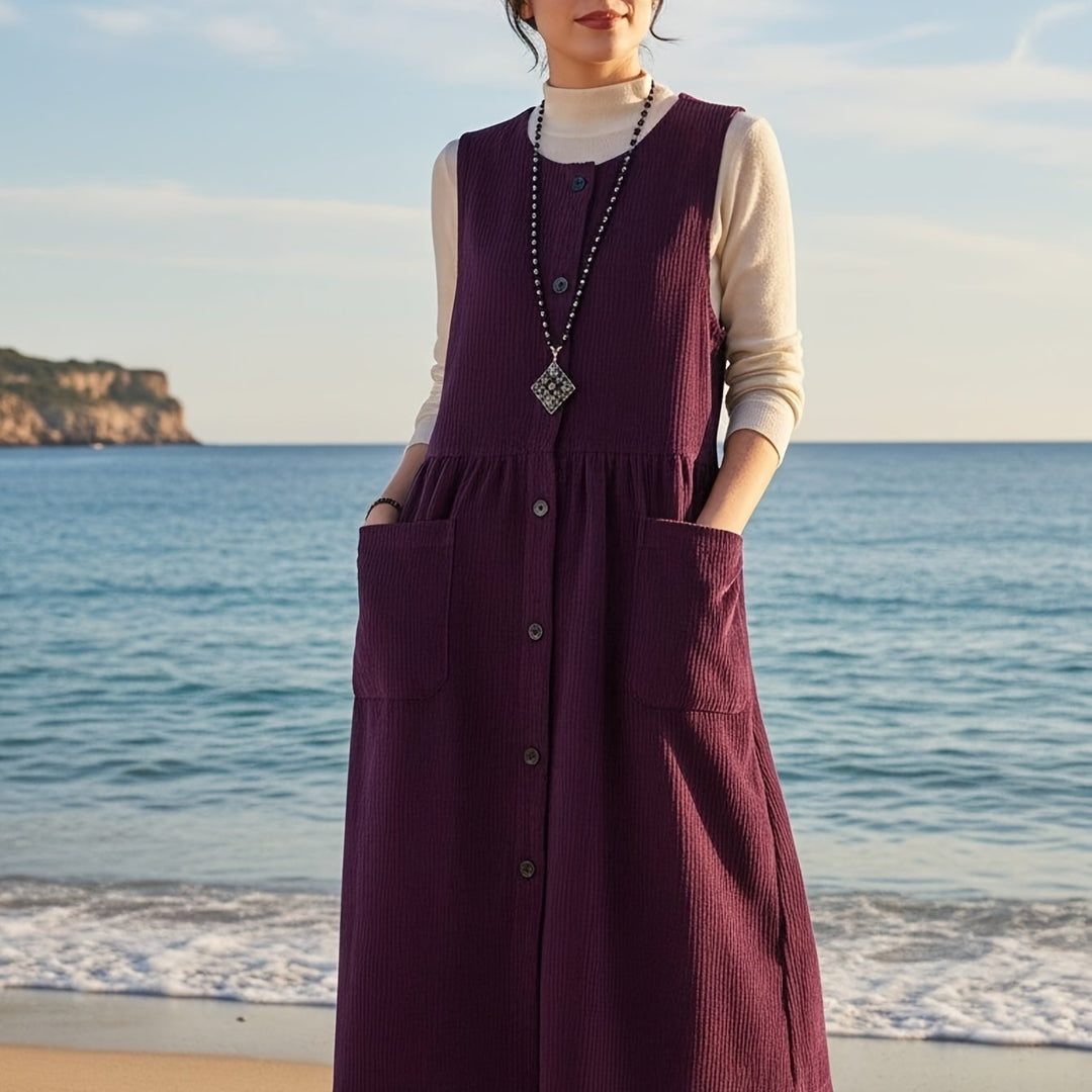 Velora |  Midi Vest Dress