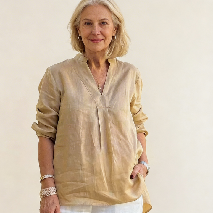 Evelyn | Linen Blouse