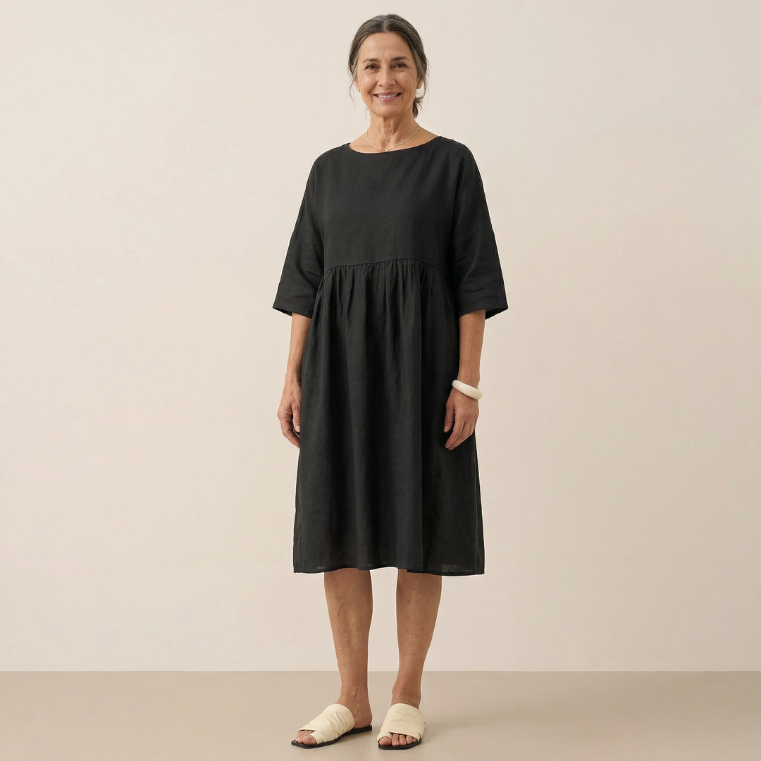 Patricia | Linen Midi Dress