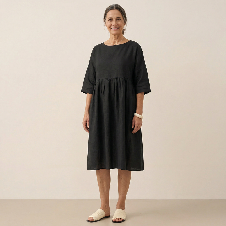 Patricia | Linen Midi Dress