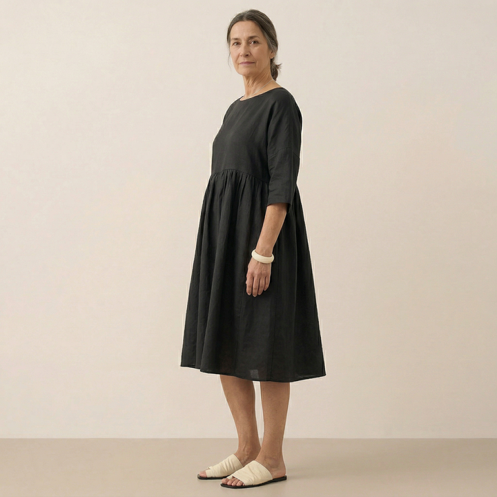 Patricia | Linen Midi Dress
