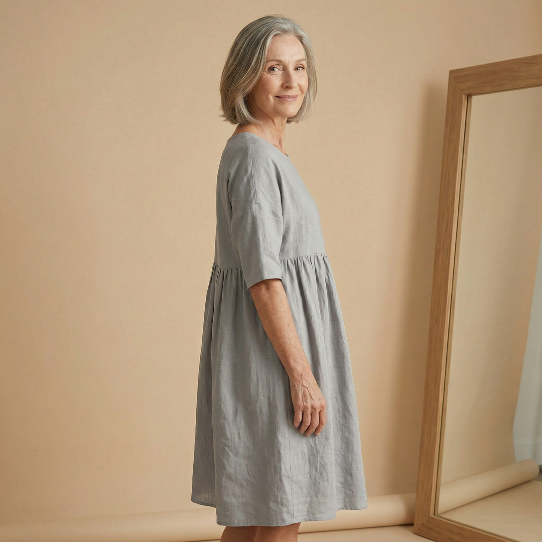 Patricia | Linen Midi Dress