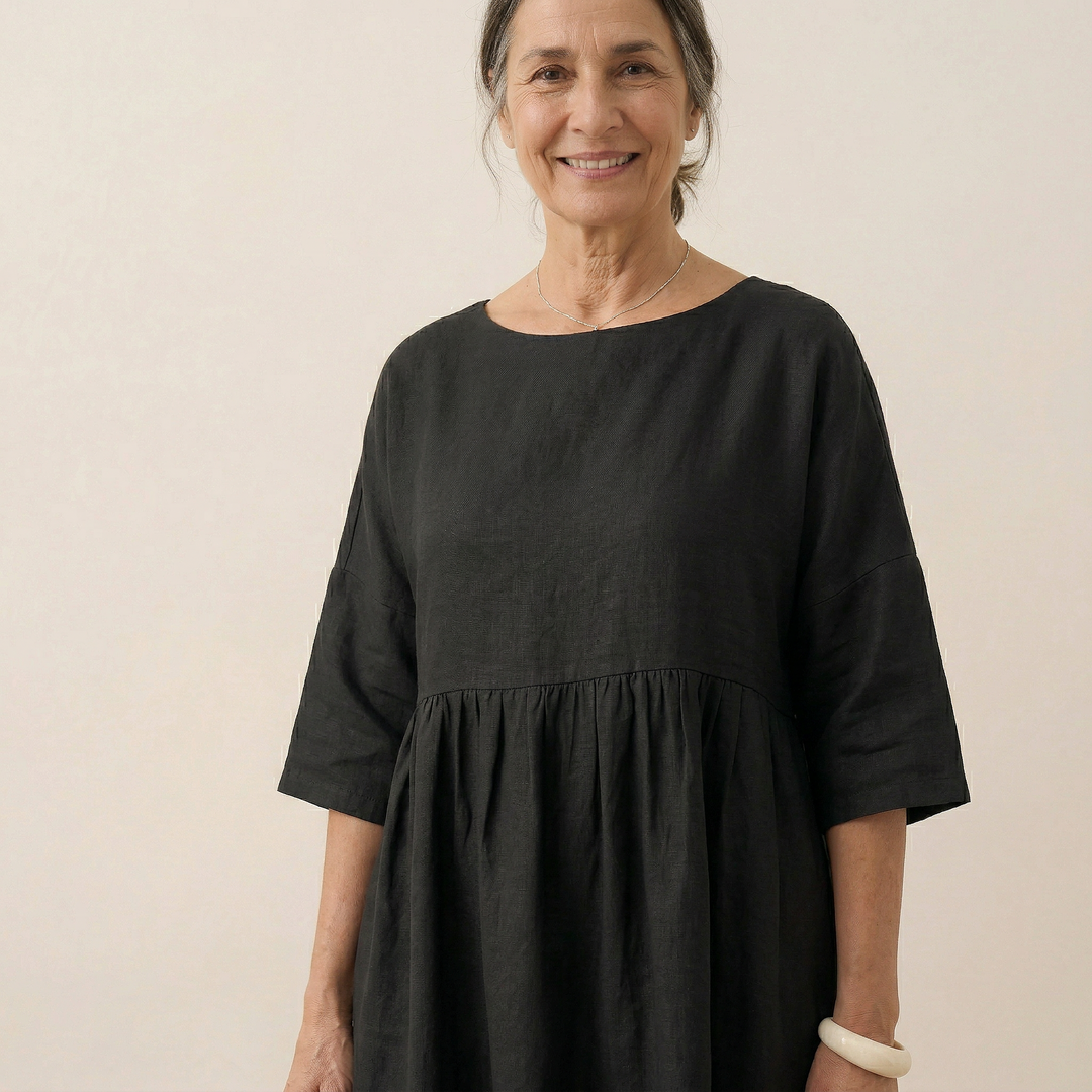 Patricia | Linen Midi Dress