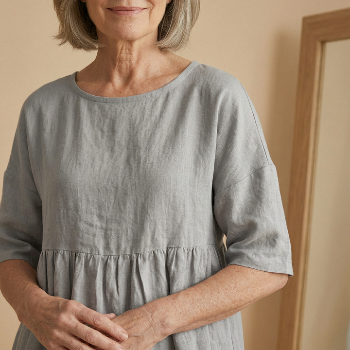 Patricia | Linen Midi Dress