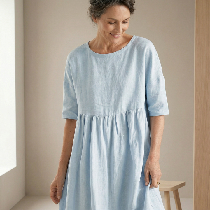 Patricia | Linen Midi Dress