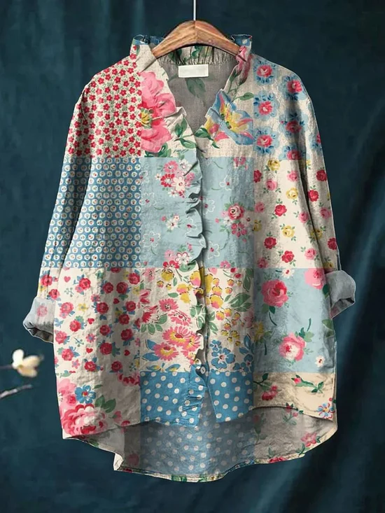 Jenny | Stylish Floral Button-Down Shirt