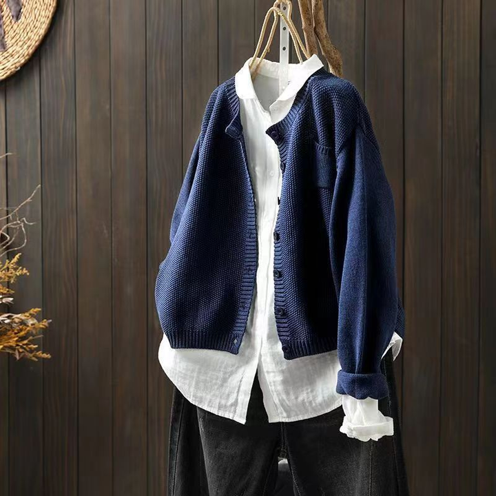 SELIORA | TEXTURED KNIT CARDIGAN