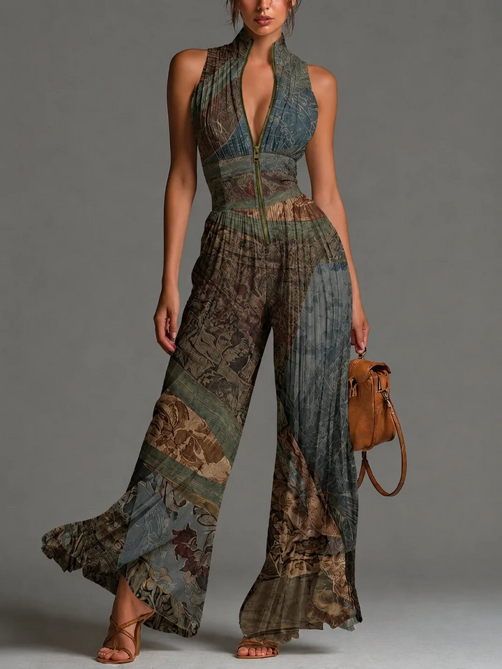 LAURA | ELEGANT PLEATED JUMPSUIT
