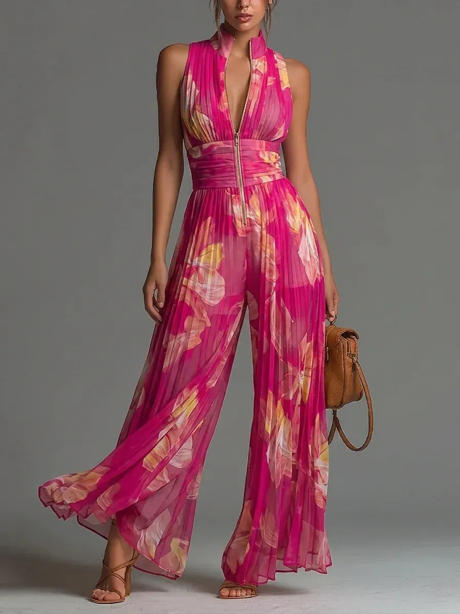 LAURA | ELEGANT PLEATED JUMPSUIT