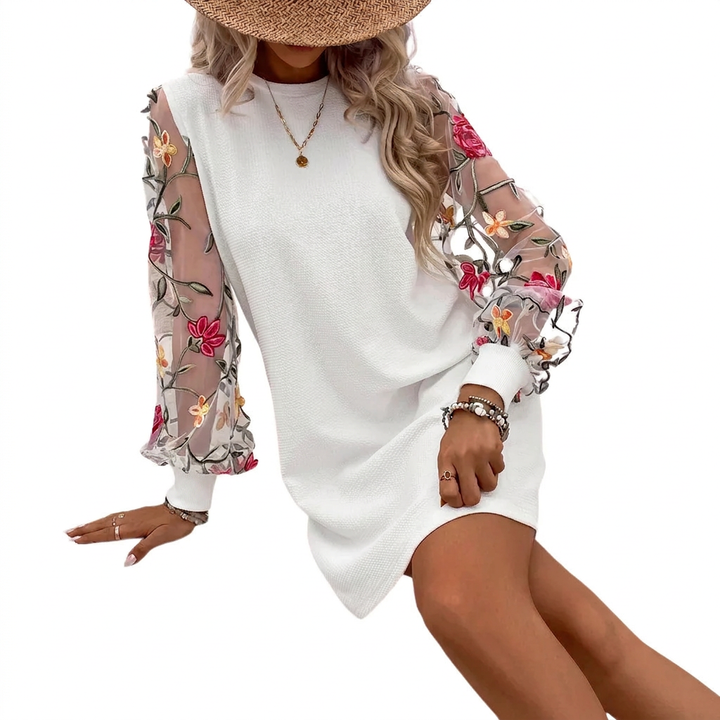Miriam | Elegant Floral Sleeve Dress