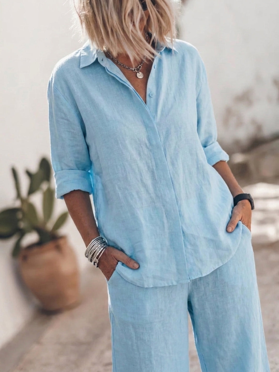 Harper™ | Pure Cotton Relaxed Set