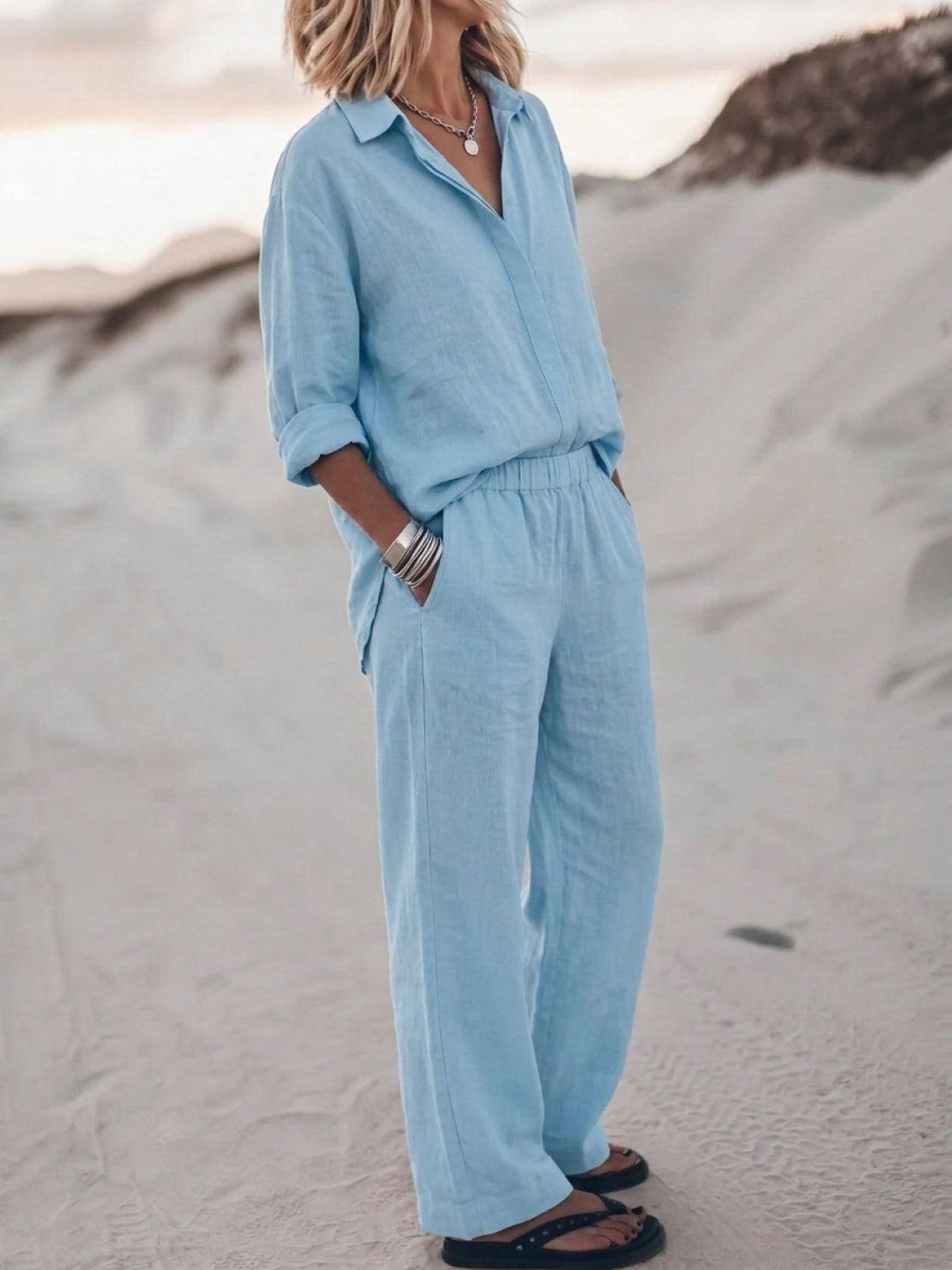 Harper™ | Pure Cotton Relaxed Set