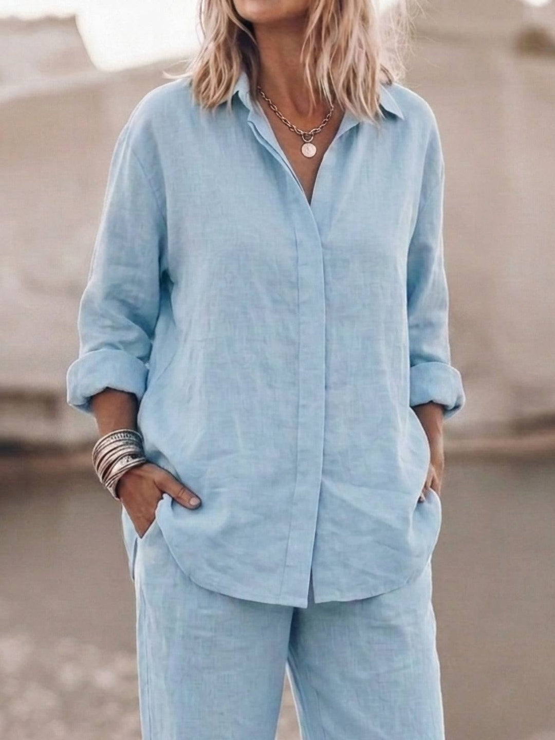 Harper™ | Pure Cotton Relaxed Set