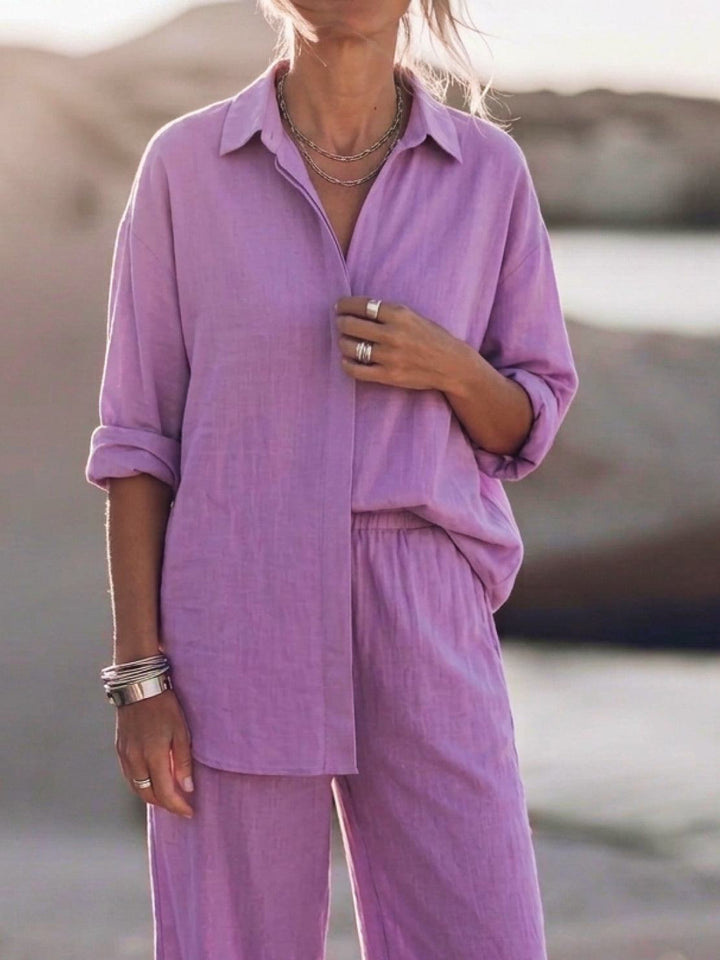 Harper™ | Pure Cotton Relaxed Set