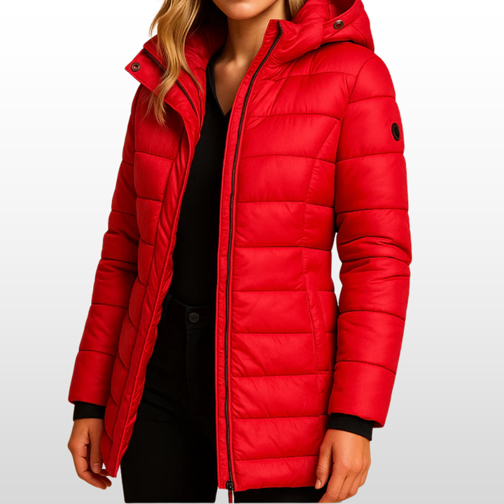 Bridget – Sleek Longline Winter Puffer Coat