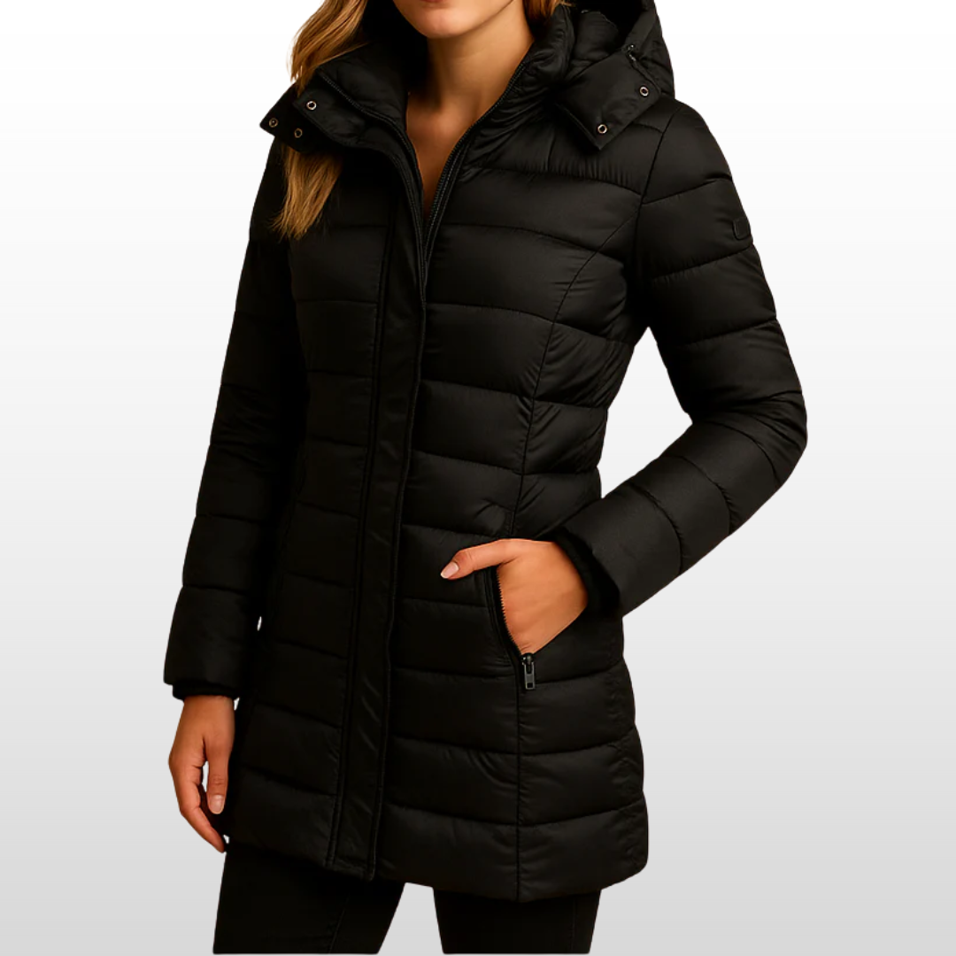 Bridget – Sleek Longline Winter Puffer Coat