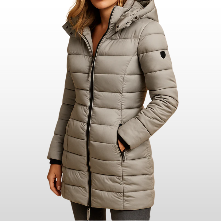 Bridget – Sleek Longline Winter Puffer Coat