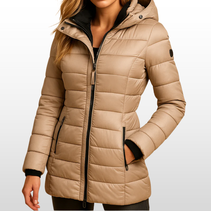 Bridget – Sleek Longline Winter Puffer Coat