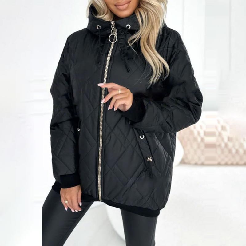 Karolina - Chic Quilted High-Collar Jacket