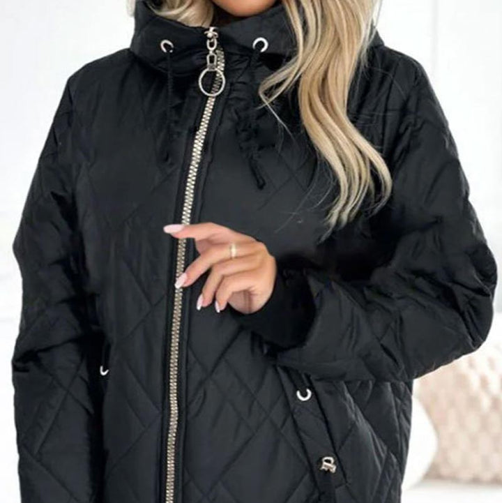 Karolina - Chic Quilted High-Collar Jacket