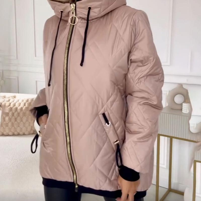 Karolina - Chic Quilted High-Collar Jacket