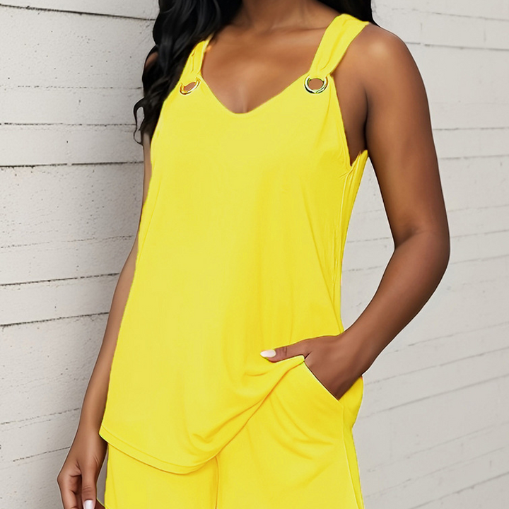 Jovie | 2-Piece Sleeveless Set with Top and Shorts