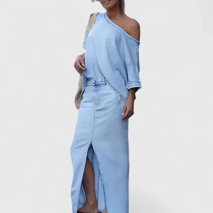 Annie | Elegant Maxi Skirt Set